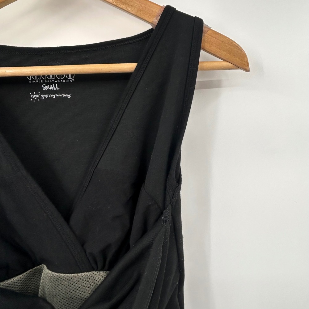 Lalabu Simple Babywearing Tank Top Black Sleeveless Nursing Carrier Small - Picture 3 of 8